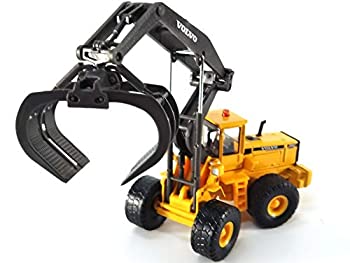 【中古】【輸入品・未使用】HONGWELL_Cararama/ホンウェル_カララマ◇VOLVO/ボルボティンバー(木材など掴む車)ホイールローダーL180C◇1/87ミニカー 810001