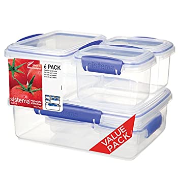 【中古】【輸入品・未使用】KLIPこの保存容器マルチパック6パック。内容：1×2リットル、1×1リットル、2×400ミリリットル、2×200ミリリットルを。