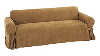 【中古】【輸入品・未使用】Classic Slipcovers Heavy Microsuede Sofa Slipcover%ｶﾝﾏ% Cappuccino