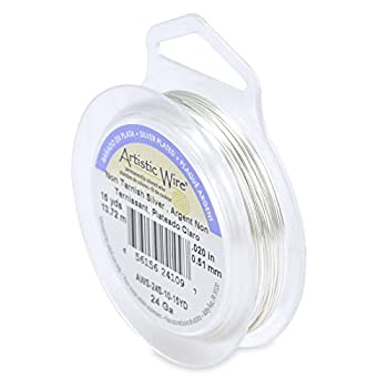 【中古】【輸入品・未使用】Artistic Wire 24-Gauge Tarnish Resistant Silver Wire%カンマ% 15-Yard by Beadalon