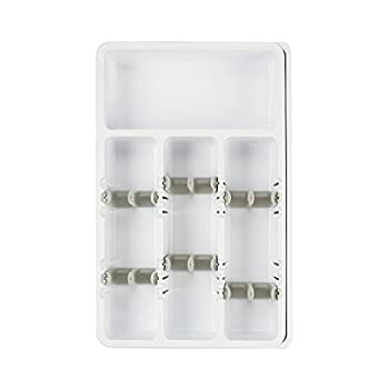【中古】【輸入品・未使用】OXO Good Grips キッチン用品オーガナイザー?Lサイズ 拡張可能 グレー 9.75 inches ホワイト 1314600|ムジカ&フェリーチェ店
