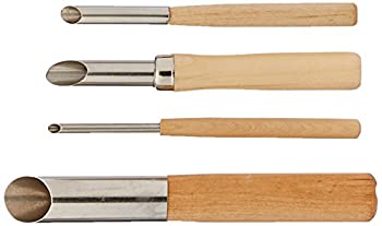【中古】【インポート品・未当てはめる】Set of Four Clay Tools- Hole Cutters