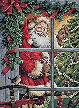 【中古】【インポート品・未当て嵌める】Gold Collection Candy Cane Santa Counted Cross Stitch Kit-12%ﾀﾞﾌﾞﾙｸｫｰﾃ%X16%ﾀﾞﾌﾞﾙｸｫｰﾃ% 18 Count (並行輸入品) その他-キッチン用品・食器・調理器具
