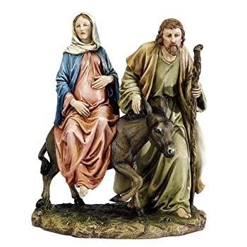 【中古】【輸入品・未使用】Josephs Studio 10\' La Posada \'The Lodging\' Figure-Joseph with Mary Riding on Donkey on their way to Bethlehem [並行輸入品]