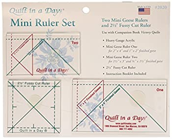 【中古】【輸入品・未使用】Quilt In A Day Ruler Set-3 Pieces (並行輸入品)