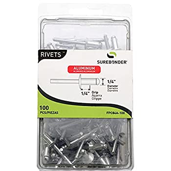 【中古】【輸入品・未使用】Surebonder FPC86A-100 1/4-inch Aluminum Medium Rivets (100 per box) by Surebonder