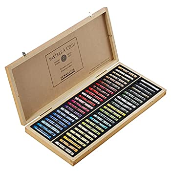 【中古】【インポート品・未当て嵌める】Sennelier ensemble de Pastel secs Coffret en bois 50 ASSORTED [並行輸入品]