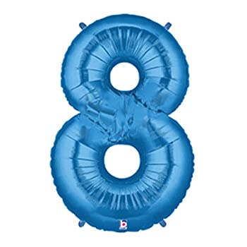 【中古】【輸入品・未使用】40 Inch Megaloon Blue Number 8 Balloon by Betallic [並行輸入品]｜ムジカ＆フェリーチェ店