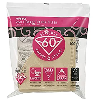 【中古】【輸入品・未使用】HARIO(ハリオ) V60 用 ペーパーフィルター 02M みさらし 1~4杯用 100枚入り 日本製 VCF-02-100M｜ムジカ＆フェリーチェ店 8,880円