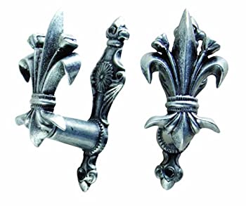 【中古】【輸入品・未使用】Denix フルール・ド・リス ハンガー アンティークグレー｜ムジカ＆フェリーチェ店