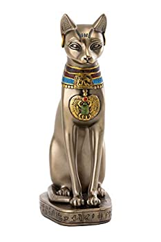 【中古】【輸入品・未使用】古代エジプトのバステト神　リアルブロンズ風彫像、高さ約20ｃｍ / Ancient Egyptian Bastet Real Bronze Powder Cast Statue%ｶﾝﾏ% 8-inch 6956｜ムジカ＆フェリーチェ店