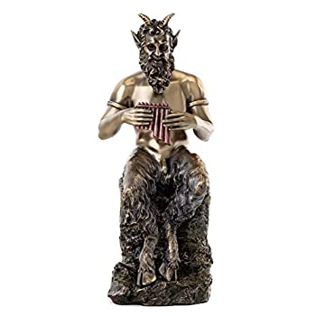【中古】【輸入品・未使用】Bronzed FinishパンFaun Statue Greek Mythology by Private Label