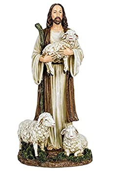 【中古】【輸入品・未使用】30cm Good Shepherd Figure . 30cm H X 11cm W X 15cm D Resin/Stone Mix by Roman｜ムジカ＆フェリーチェ店