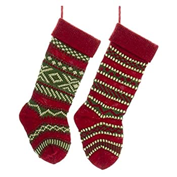【中古】【輸入品・未使用】50cm HEAVY YARN STOCKING SET OF 2｜ムジカ＆フェリーチェ店