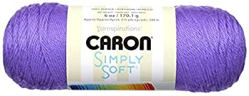 【中古】【輸入品・未使用】Caron Bulk Buy Caron Simply Soft Brites Yarn 毛糸 並太 グレープ 510g 約864m