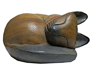 【中古】【輸入品・未使用】（並行輸入品） アジアン雑貨　ネムねこの木彫り2