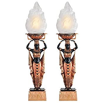 【中古】【インポート品・未当て嵌める】Design Toscano (ひな形 トスカーノ) エジプト・アラブ共和国 懐中電灯 速見表照明ランプ [並行輸入品] (Set of 2)
