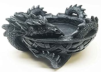 【中古】【輸入品・未使用】15cm Dragon Tail Cold Cast Resin Figurine Ashtray%ｶﾝﾏ% Gunmetal Colour｜ムジカ＆フェリーチェ店