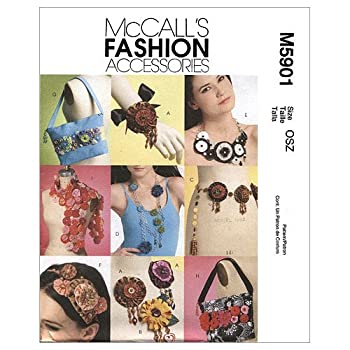【中古】【インポート品・未当て嵌める】McCall\u0027s Patterns M5901 Brooches%ｶﾝﾏ% Belt%ｶﾝﾏ% Necklaces%ｶﾝﾏ% Headband%ｶﾝﾏ% Bags and Scarf With Yo-Yo Treatments%ｶﾝﾏ% One Size Only by