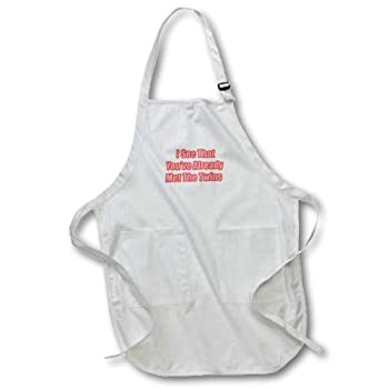 【中古】【輸入品・未使用】Apr 32804マーク・アンドリュースZeGearクール???I See That You ve Already Met the Twins???エプロン White-Medium apr_32804_2