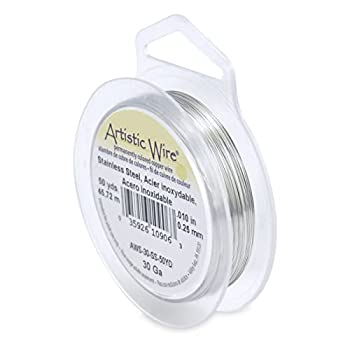【中古】【インポート品・未当て嵌める】Beadalon 30 Gauge Artistic Wire%ｶﾝﾏ% Stainless Steel%ｶﾝﾏ% 50-Yard by Artistic Wire