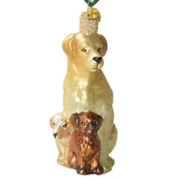 【中古】【輸入品・未使用】Old World Christmas Mama and Pups Glass Ornament｜ムジカ＆フェリーチェ店