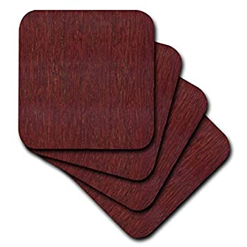 【中古】【輸入品・未使用】(set-of-4-Soft) - 3dRose cst_41590_1 Bamboo Cherry Wood-Soft Coasters%ｶﾝﾏ% Set of 4｜ムジカ＆フェリーチェ店