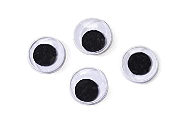 【中古】【輸入品・未使用】Paste-On Wiggle Eyes 8mm 18/Pkg-Black (並行輸入品)