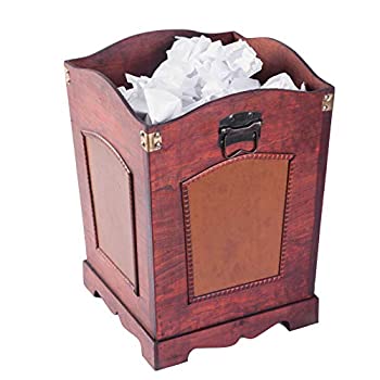 【中古】【インポート品・未当て嵌める】Vintiquewise(TM) アンティーク木製紙くずかご/手持ち部分付き添い人