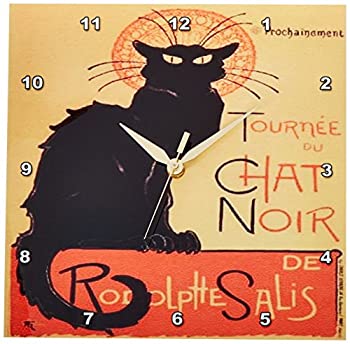 【中古】【輸入品・未使用】3dRose DPP_46907_1 Le Chat Noir 広告 アールヌーヴォー 黒猫 猫 猫 チャットノワール壁時計 10×10インチ 20,689円