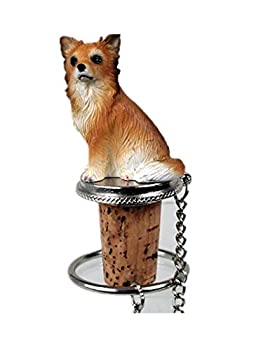 【中古】【インポート品・未当て嵌める】Chihuahua Bottle Stopper (Long Haired)