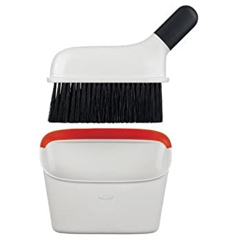 【中古】【輸入品・未使用】OXO ほうき ちりとり コンパクトダストパン&ブラシセット オレンジ 12,337円
