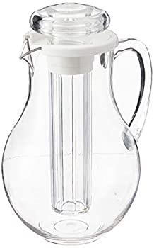 【中古】【インポート品・未当て嵌める】Winco Polycarbonate Water Pitcher with Ice Tube Core%ｶﾝﾏ% 2-Quart by Winco