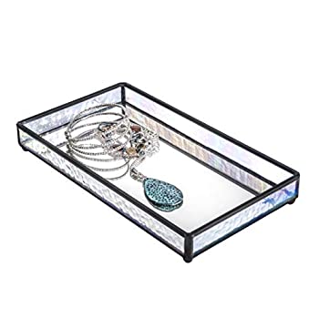 【中古】【輸入品・未使用】J Devlin TRA 101 Glass Jewelry Tray with Mirrored Bottom Vanity Organizer 9 x 5 x 1 1/4 141［並行輸入］｜ムジカ＆フェリーチェ店 22,955円