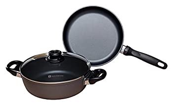 【中古】【輸入品・未使用】スイスダイヤモンド フライパン 24cm 両手鍋 セット IH対応