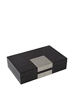 【中古】【輸入品・未使用】bey-berkラッカー塗装木製ジュエリーボックス M グレー BB597STL
