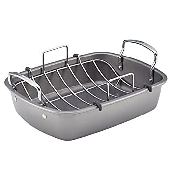 【中古】【輸入品・未使用】Circulon Nonstick Bakeware 17-Inch by 13-Inch Roaster with U-Rack by Circulon