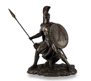【中古】【輸入品・未使用】古代ギリシア スパルタ王 戦士 レオニダス、ブロンズ風 彫像 彫刻 ヴェロネーゼ製｜ムジカ＆フェリーチェ店 43,684円