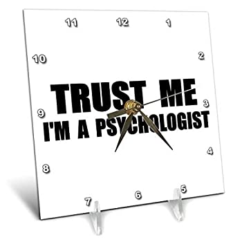【中古】【輸入品・未使用】3dRose dc_195649_1 Trust Me I'm a Psychologist Work Humor Funny Psychology Job ギフトデスク時計 6 x 6インチ