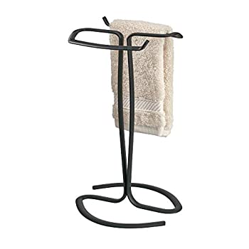 【中古】【輸入品・未使用】InterDesign Axis Fingertip Towel Holder%ｶﾝﾏ% Matte Black by InterDesign [並行輸入品]｜ムジカ＆フェリーチェ店
