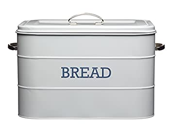 【中古】【インポート品・未当て嵌める】Kitchen Craft ブレッドボックス 34x21.5x25珊 薄墨色 LNBBINGRY