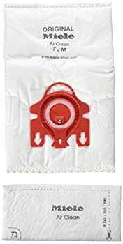 【中古】【輸入品・未使用】Miele AirClean 3D効率ダストバッグ タイプFJM 8袋&フィルター4枚