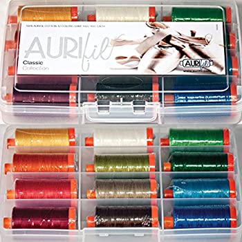 【中古】【輸入品・未使用】Aurifil Thread Set Classic Collection 50wt Cotton 12 Large (1422 yard) Spools by Aurifil|ムジカ&フェリーチェ店
