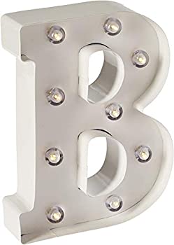 【中古】【輸入品・未使用】Darice Metal Letter B Marquee Light Up%ｶﾝﾏ% White by Darice
