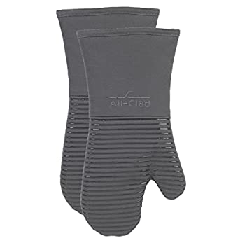 【中古】【輸入品・未使用】All-Clad Textiles オーブンミット 2パック ピューター｜ムジカ＆フェリーチェ店