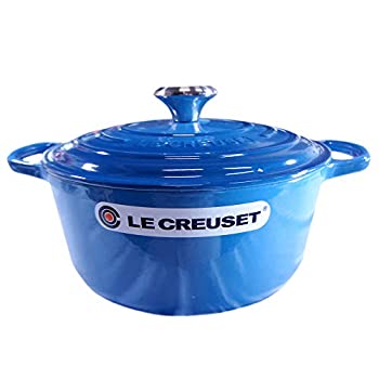 【中古】【インポート品・未当て嵌める】ル・クルーゼ/ルクルーゼ(Le Creuset) 両手なべ ココットロンド 21177-24珊 マーセールズ青碧 20 (つまみしろがね色) [並行輸入品]