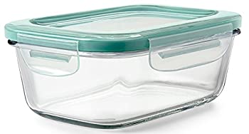 【中古】【輸入品・未使用】OXO 密閉 保存容器 ガラスコンテナ 0.8L レクタングルL