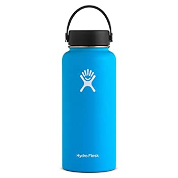 【中古】【インポート品・未当て嵌める】Hydro Flask ハイドロ瓶 Stainless Steel Water Bottle Wide Mouth w/Flex Cap [並行輸入品] (Pacific%ｶﾝﾏ% 946ml)