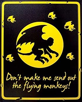 【中古】【輸入品・未使用】Flying Monkeys Metal Tin Sign: Don't Make Me Send Out the Flying Monkeys by Penny Lane [並行輸入品]｜ムジカ＆フェリーチェ店