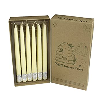 【中古】【輸入品・未使用】100?% Beeswax Tapers 9.5インチ イエロー 71000